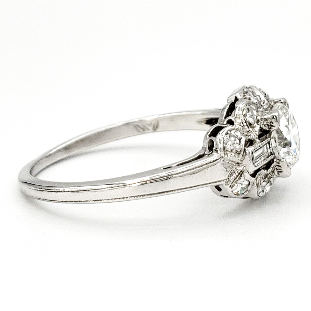 ntage-platinum-engagement-ring-with-0-50-carat-round-brilliant-cut-diamond-gia-h-si1