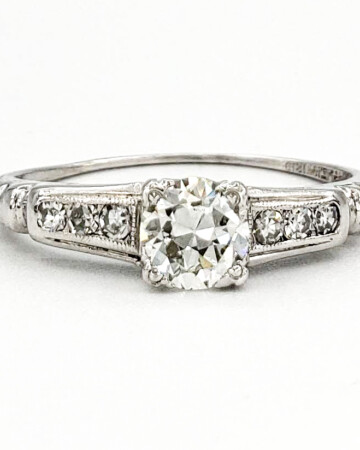 vintage-platinum-engagement-ring-with-0-46-carat-old-european-cut-diamond-egl-h-vs1