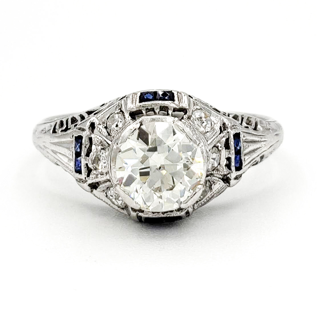 vintage-platinum-engagement-ring-with-0-73-carat-old-european-cut-diamond-egl-j-vs1