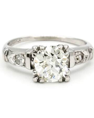 vintage-platinum-engagement-ring-with-0-98-carat-old-european-cut-diamond-egl-k-si1