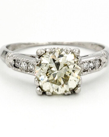 vintage-platinum-engagement-ring-with-0-98-carat-old-european-cut-diamond-egl-o-p-vs1
