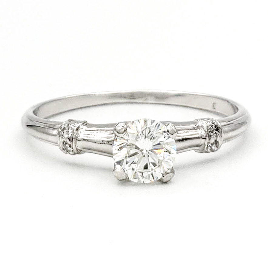 vintage-platinum-engagement-ring-with-0-45-carat-round-brilliant-cut-diamond-gia-h-vs2