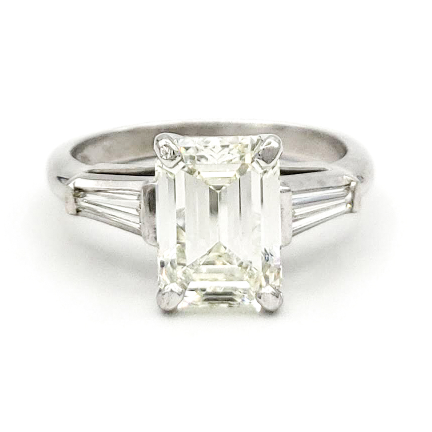 vintage-platinum-engagement-ring-with-2-30-carat-emerald-cut-diamond-gia-m-vs2