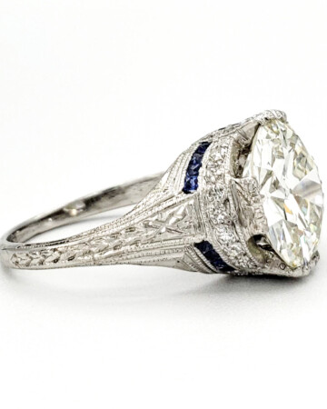 vintage-platinum-engagement-ring-with-2-62-carat-old-european-cut-diamond-gia-l-vvs2