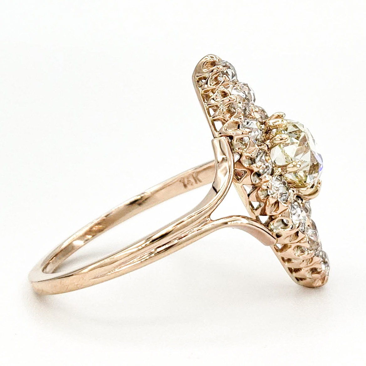 vintage-14-karat-gold-engagement-ring-with-0-85-carat-old-mine-cut-diamond-gia-uv-vs2