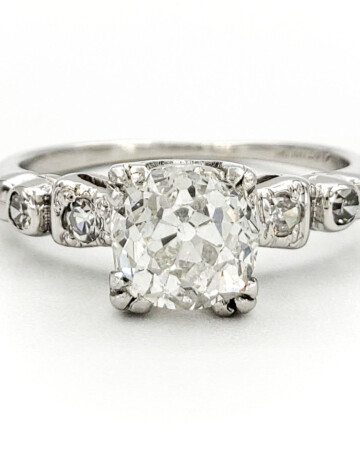 vintage-platinum-engagement-ring-with-1-27-carat-old-european-cut-diamond-egl-h-si1