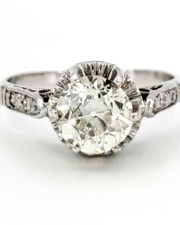 vintage-18-karat-gold-engagement-ring-with-1-05-carat-old-european-cut-diamond-egl-i-vs2