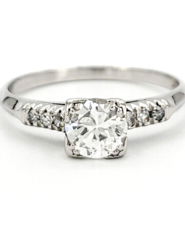 vintage-platinum-engagement-ring-with-0-43-carat-old-european-cut-diamond-egl-e-vs1