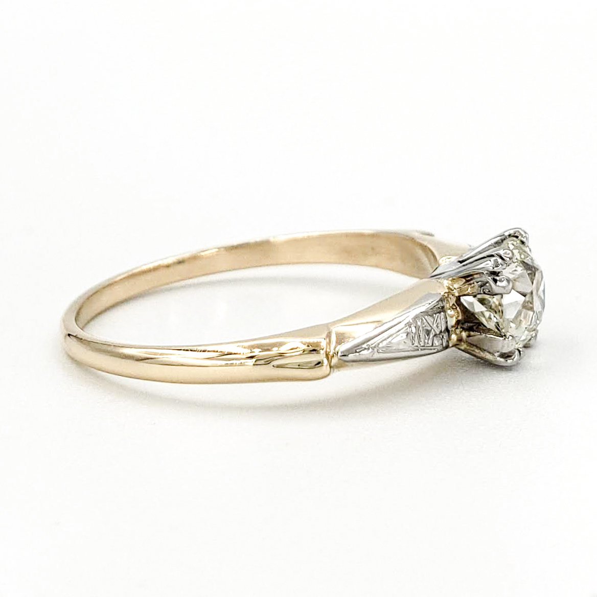vintage-14-karat-gold-engagement-ring-with-0-58-carat-old-european-cut-diamond-egl-k-si1