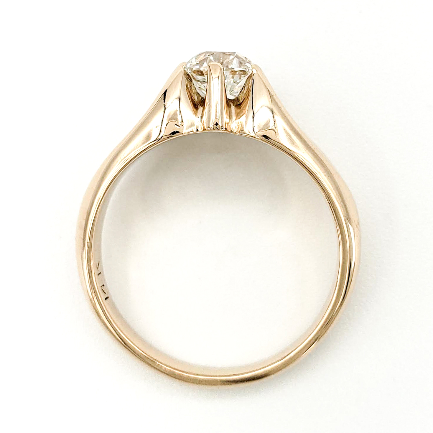 vintage-14-karat-gold-engagement-ring-with-1-13-carat-old-mine-cut-diamond-egl-g-si2