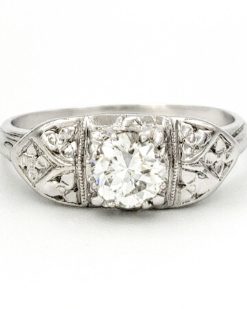 vintage-platinum-engagement-ring-with-0-38-carat-old-european-cut-diamond-egl-h-vs1