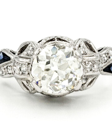 vintage-platinum-engagement-ring-with-1-37-carat-old-european-cut-diamond-egl-h-si2