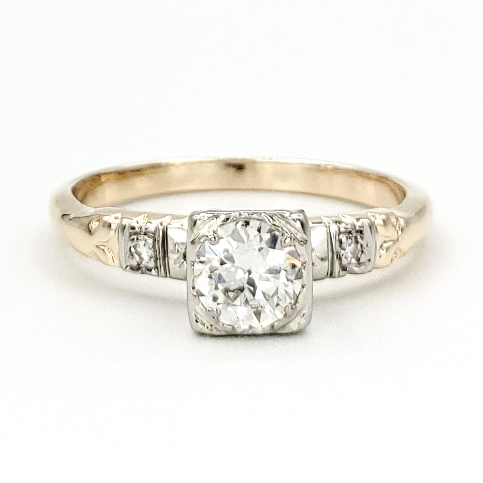 vintage-14-karat-gold-engagement-ring-with-0-34-carat-old-european-cut-diamond-egl-g-si1