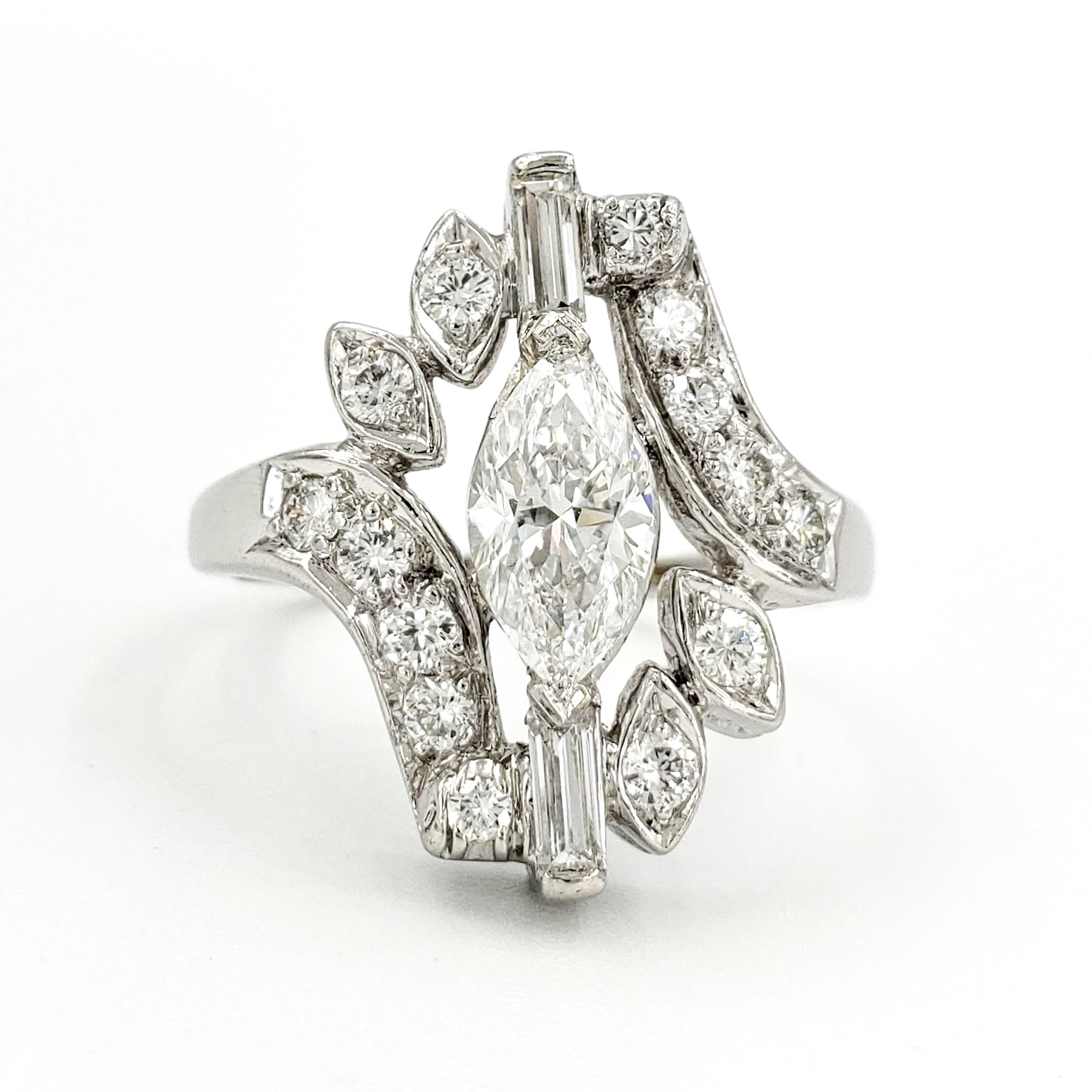 vintage-platinum-engagement-ring-with-0-76-carat-marquise-cut-diamond-egl-d-vs1