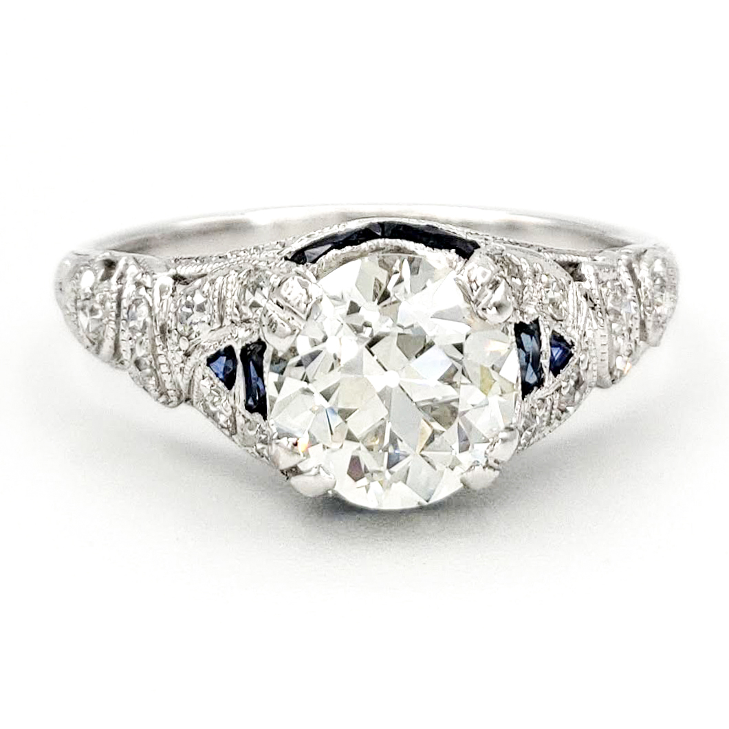vintage-platinum-engagement-ring-with-1-25-carat-old-european-cut-diamond-egl-j-vvs2