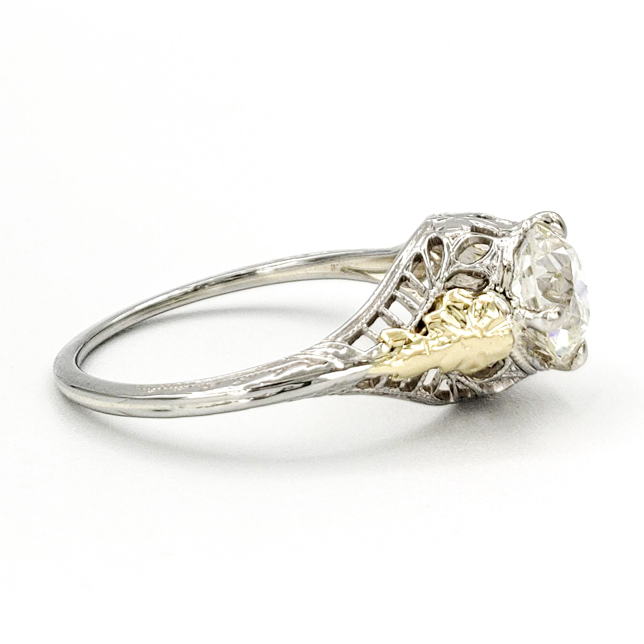 vintage-14-karat-gold-engagement-ring-with-0-94-carat-old-european-cut-diamond-egl-j-vs2