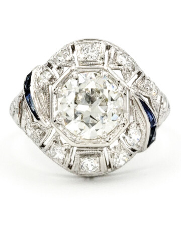 vintage-platinum-engagement-ring-with-1-02-carat-old-european-cut-diamond-egl-j-vs1