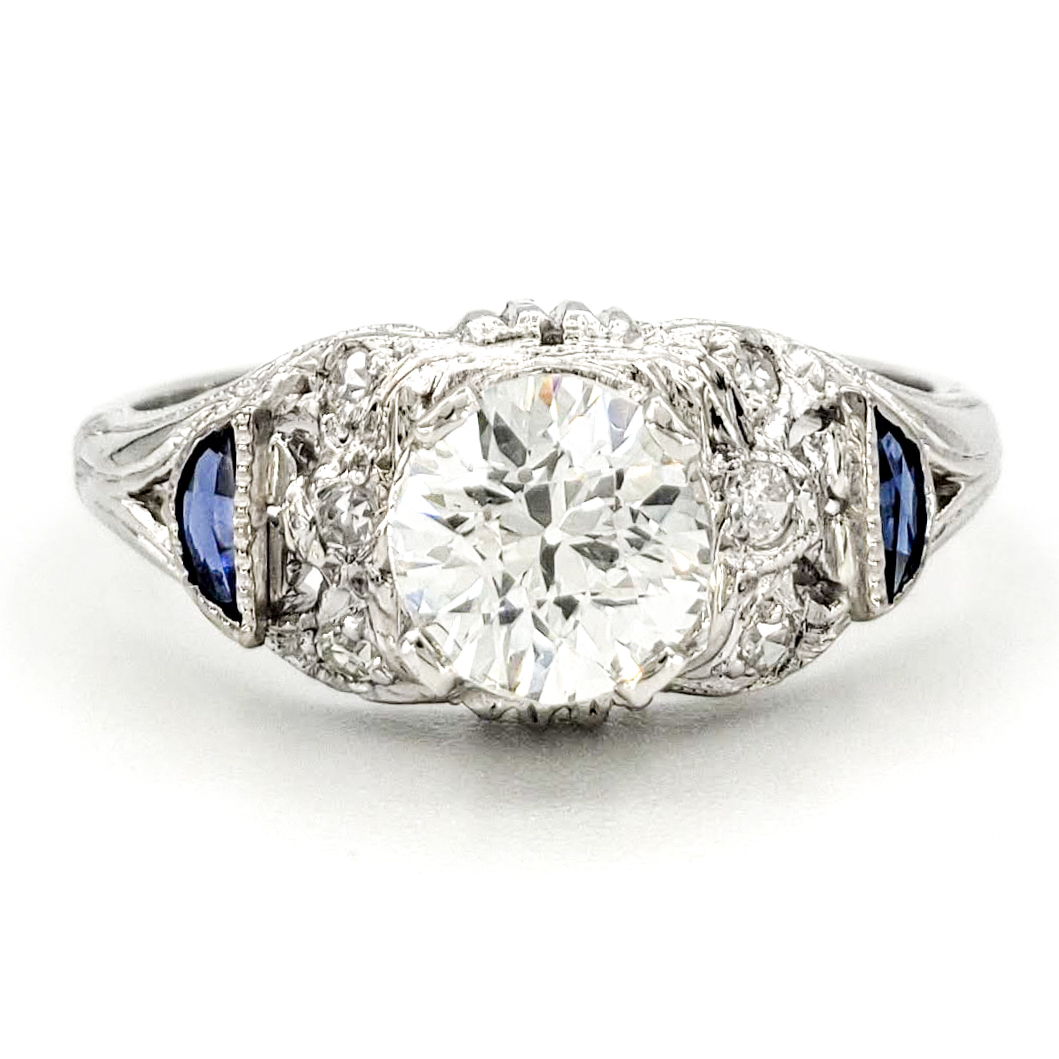vintage-platinum-engagement-ring-with-0-64-carat-old-european-cut-diamond-egl-h-vs1