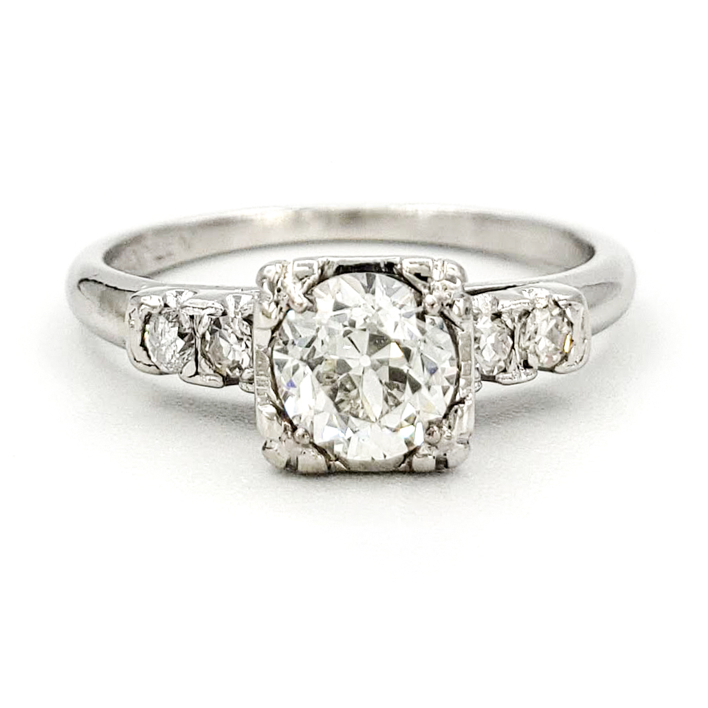 vintage-platinum-engagement-ring-with-0-51-carat-old-european-cut-diamond-egl-h-si1