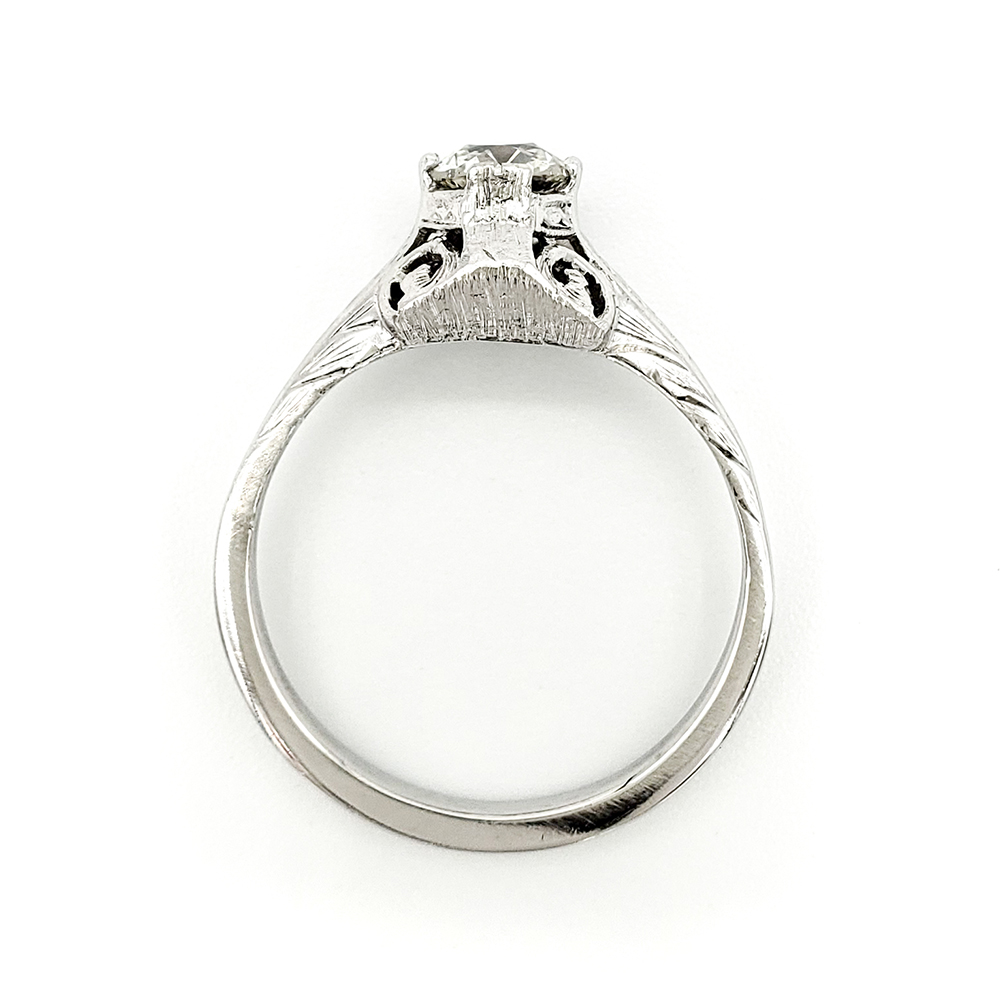 vintage-platinum-engagement-ring-with-0-43-carat-old-european-cut-diamond-egl-h-vs1